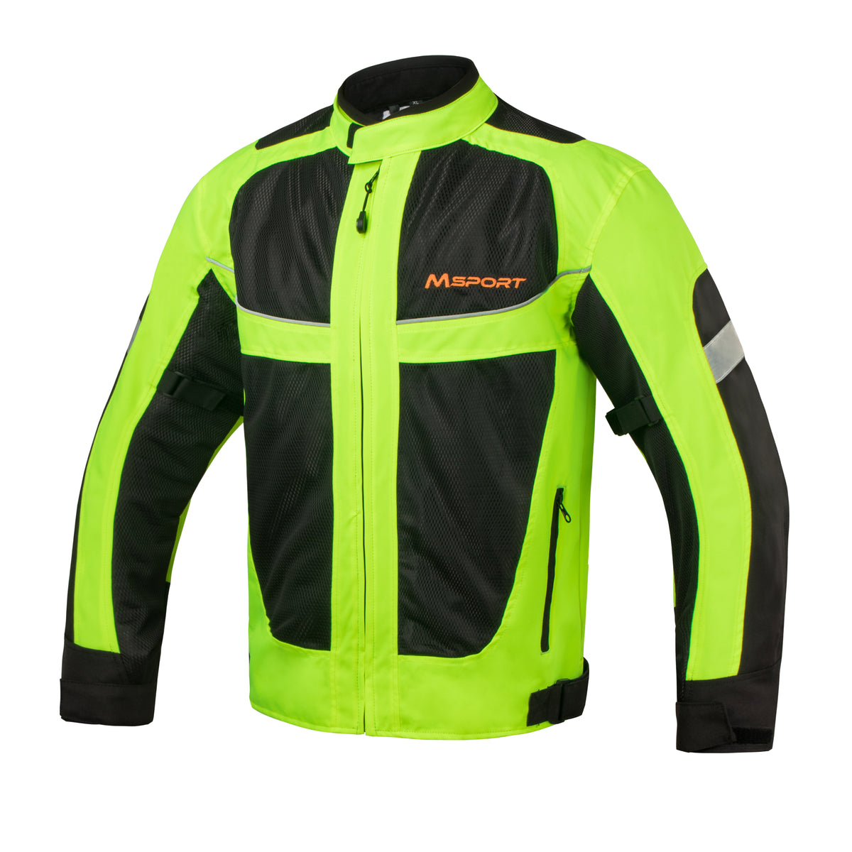 Reflective Motorcycle Jacket with Removable Protection