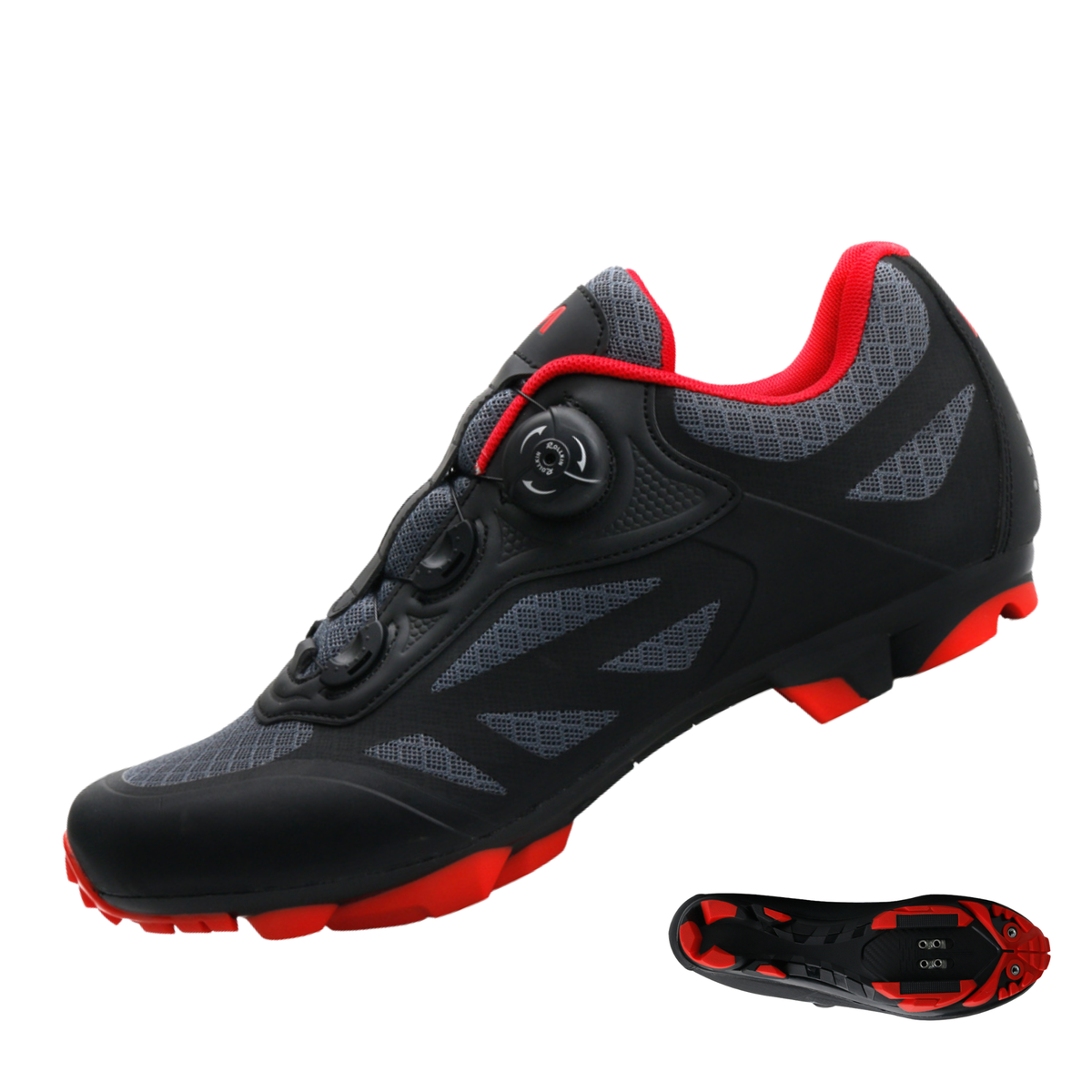 Scarpe MTB Mountain Bike Uomo/Donna Scarpe Spinning Traspiranti, Antiscivolo e Compatibili con Pedali SPD
