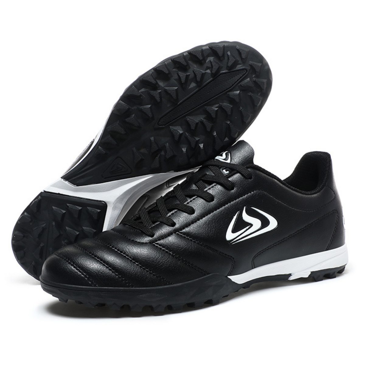 Scarpe Calcio Bambino Leggere e Resistenti Scarpe Sportive Bambino con Tacchetti Bassi per Allenamento su Erba Sintetica