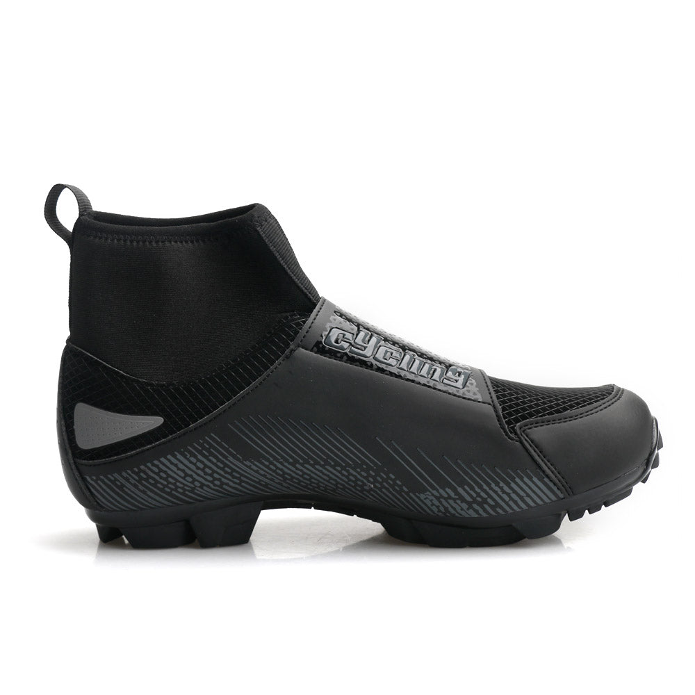Scarpe Ciclismo MTB Invernale Antiscivolo Antipioggia, Scarpe Mountain Bike Uomo/Donna Compatibile Pedali SPD
