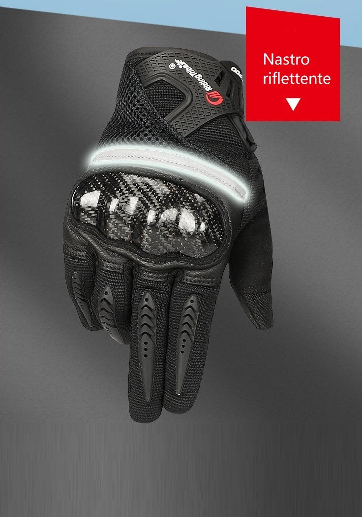 Anti-Fall-Motorradhandschuhe aus Kohlefaser