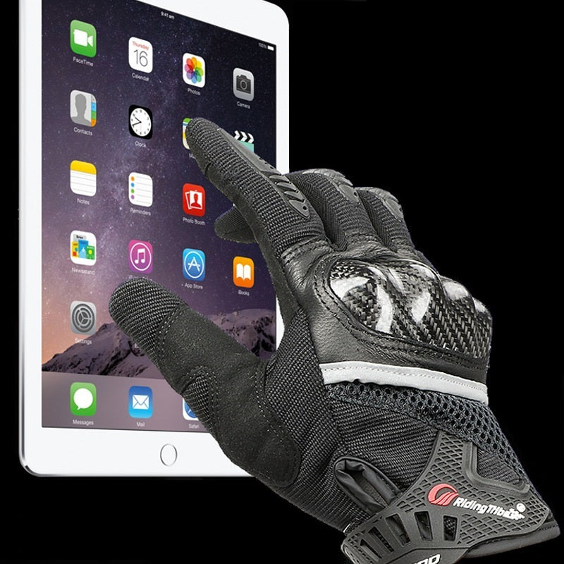 Anti-Fall-Motorradhandschuhe aus Kohlefaser