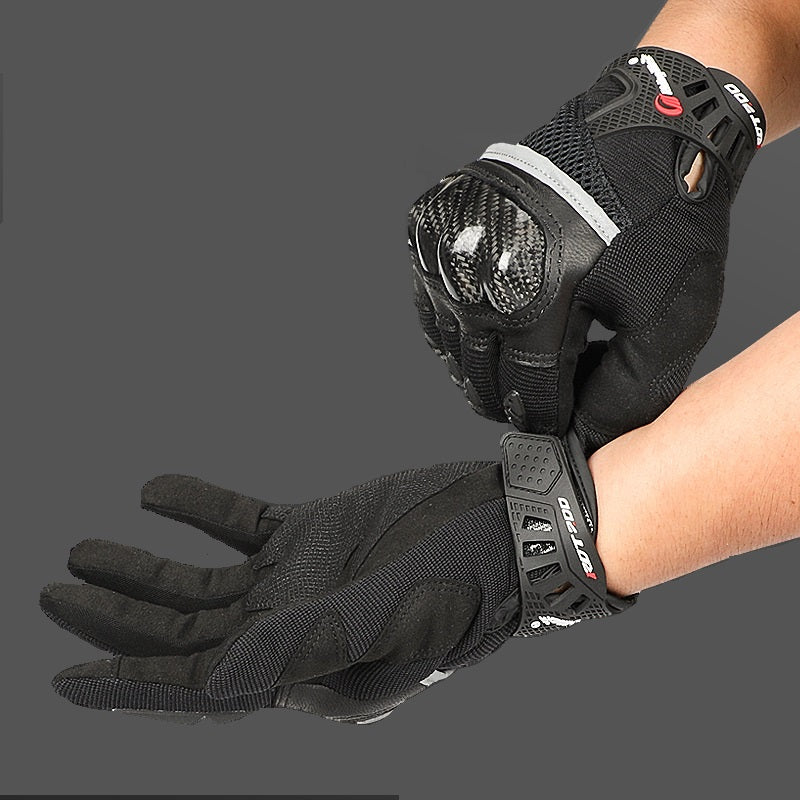 Anti-Fall-Motorradhandschuhe aus Kohlefaser