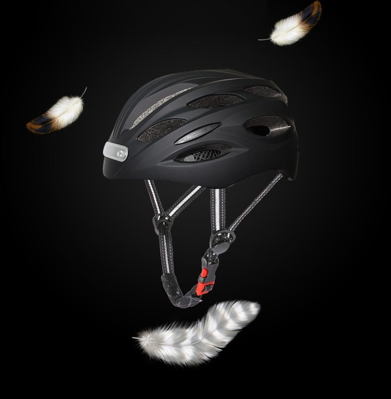 Fahrradhelm mit Vorder- und Rücklicht