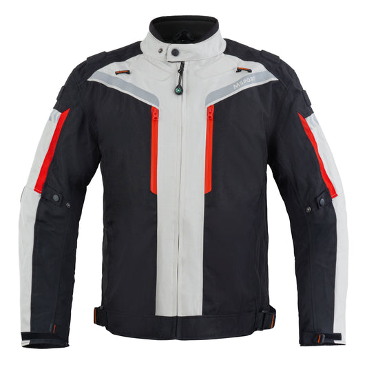 Giacca Moto da Uomo 4 Stagioni Impermeabile Antivento con Fodera Termica Rimovibile e Protezioni CE Integrate