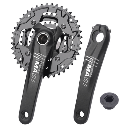 Guarnitura Tripla 42/32/24T per MTB/Bici da Strada/BMX – Set Pedivelle 170mm, Compatibile con Trasmissioni 9 e 10 velocità, Guarnitura Leggera e Resistente per Upgrade Bicicletta