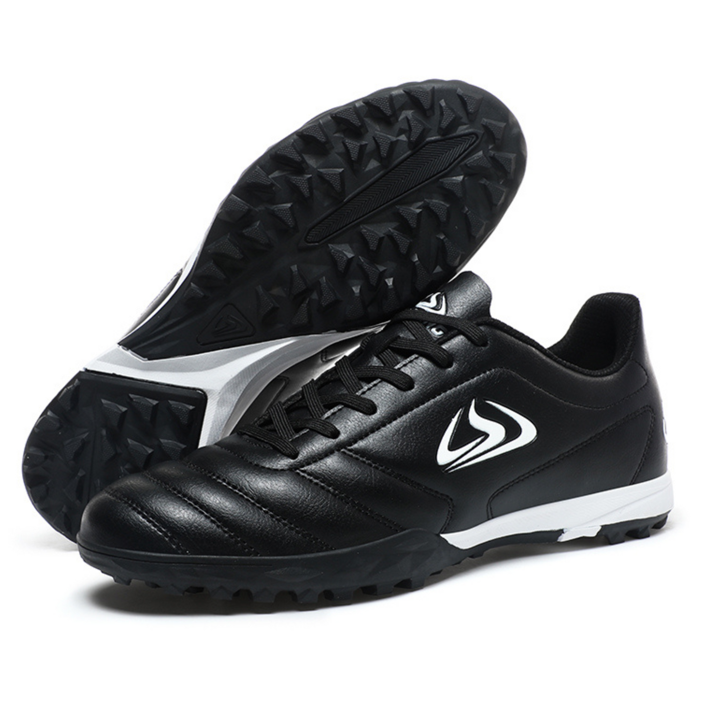 Scarpe Calcio Bambino Leggere e Resistenti Scarpe Sportive Bambino con Tacchetti Bassi per Allenamento su Erba Sintetica