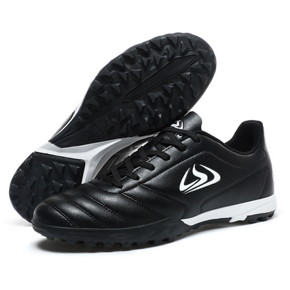 Scarpe Calcio Bambino Leggere e Resistenti Scarpe Sportive Bambino con Tacchetti Bassi per Allenamento su Erba Sintetica