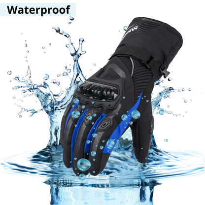 Guanti Moto Invernali Termici 100% Impermeabili – Protezione Antivento, Caldi e Confortevoli per Tutte le Stagioni