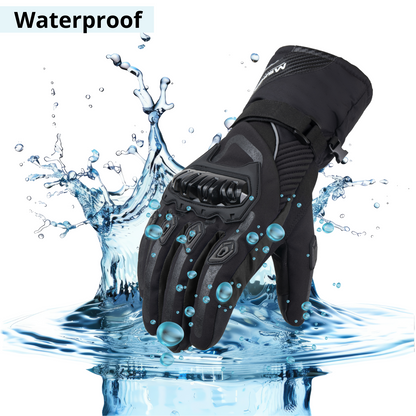 Guanti Moto Invernali Termici 100% Impermeabili – Protezione Antivento, Caldi e Confortevoli per Tutte le Stagioni