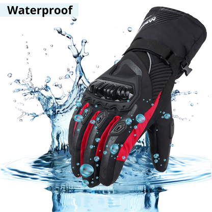 Guanti Moto Invernali Termici 100% Impermeabili – Protezione Antivento, Caldi e Confortevoli per Tutte le Stagioni