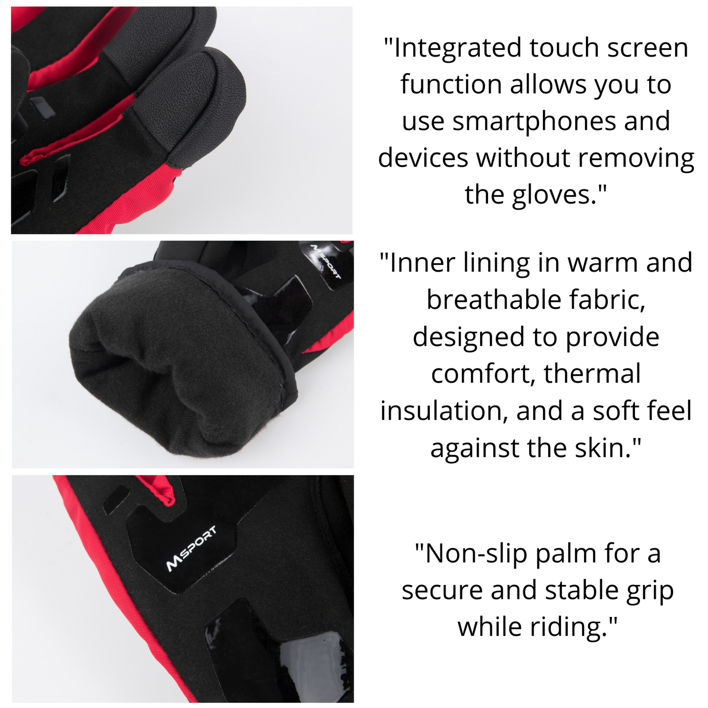 Guanti Moto Invernali Termici 100% Impermeabili – Protezione Antivento, Caldi e Confortevoli per Tutte le Stagioni