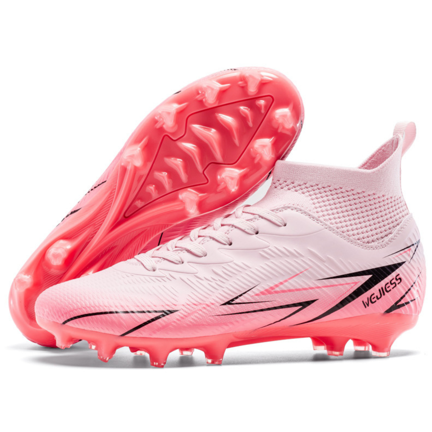 Scarpe da Calcio Bambini/Ragazzi con Tacchetti – Antiscivolo, Leggere e Confortevoli – Ideali per Erba Naturale e Sintetica