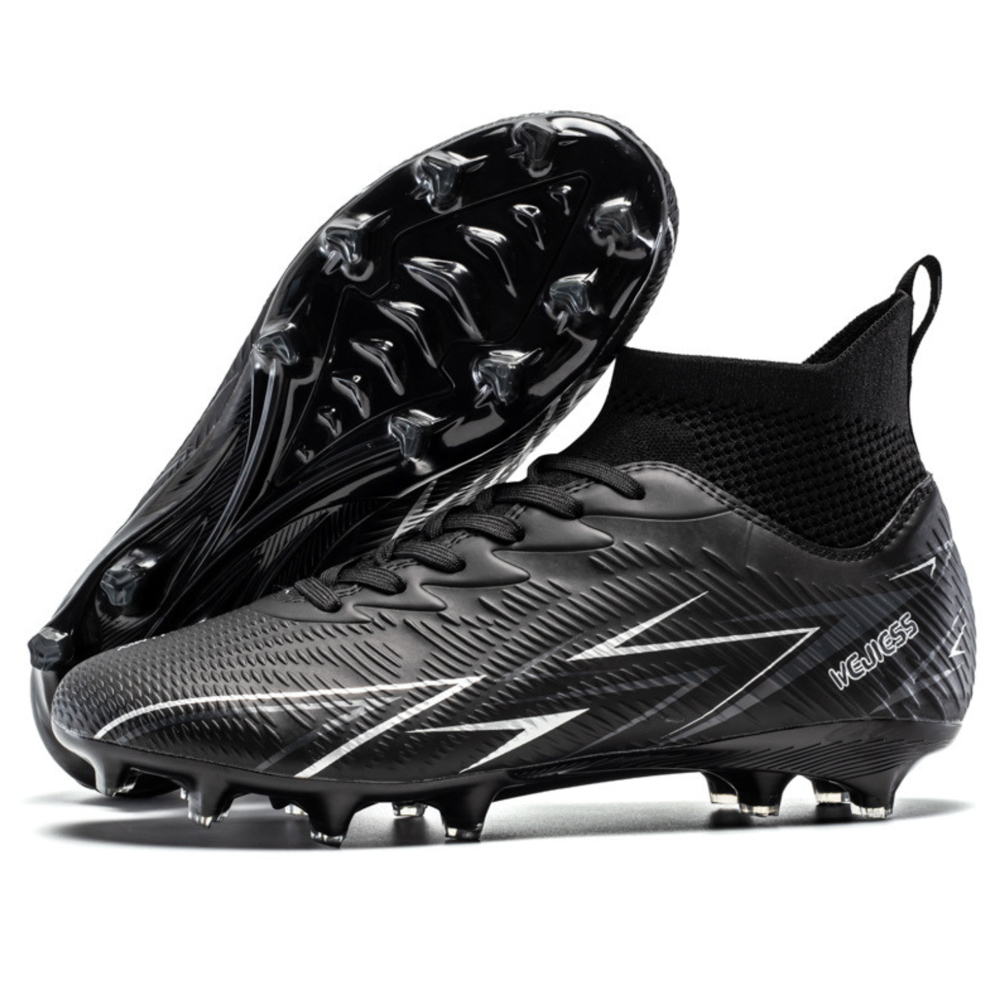 Scarpe da Calcio Bambini/Ragazzi con Tacchetti – Antiscivolo, Leggere e Confortevoli – Ideali per Erba Naturale e Sintetica