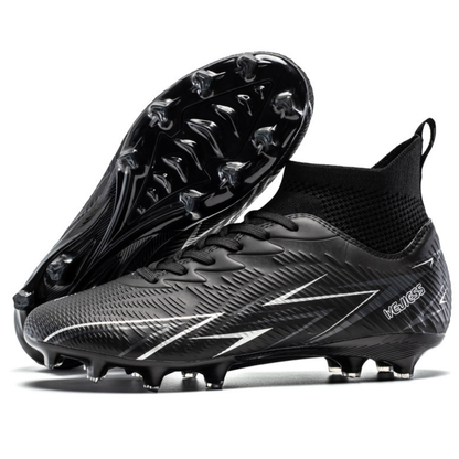 Scarpe da Calcio Bambini/Ragazzi con Tacchetti – Antiscivolo, Leggere e Confortevoli – Ideali per Erba Naturale e Sintetica