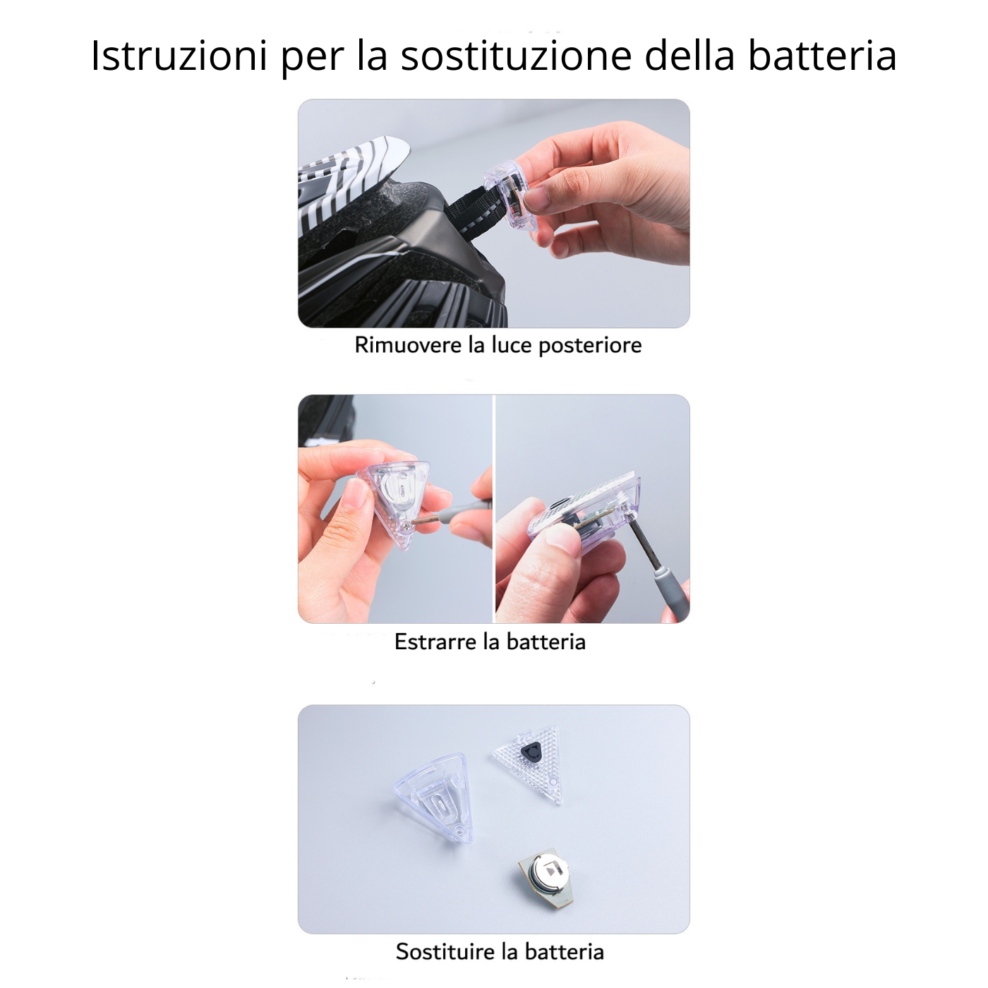 Casco da Ciclismo con Visiera Magnetica Staccabile e Luce Led