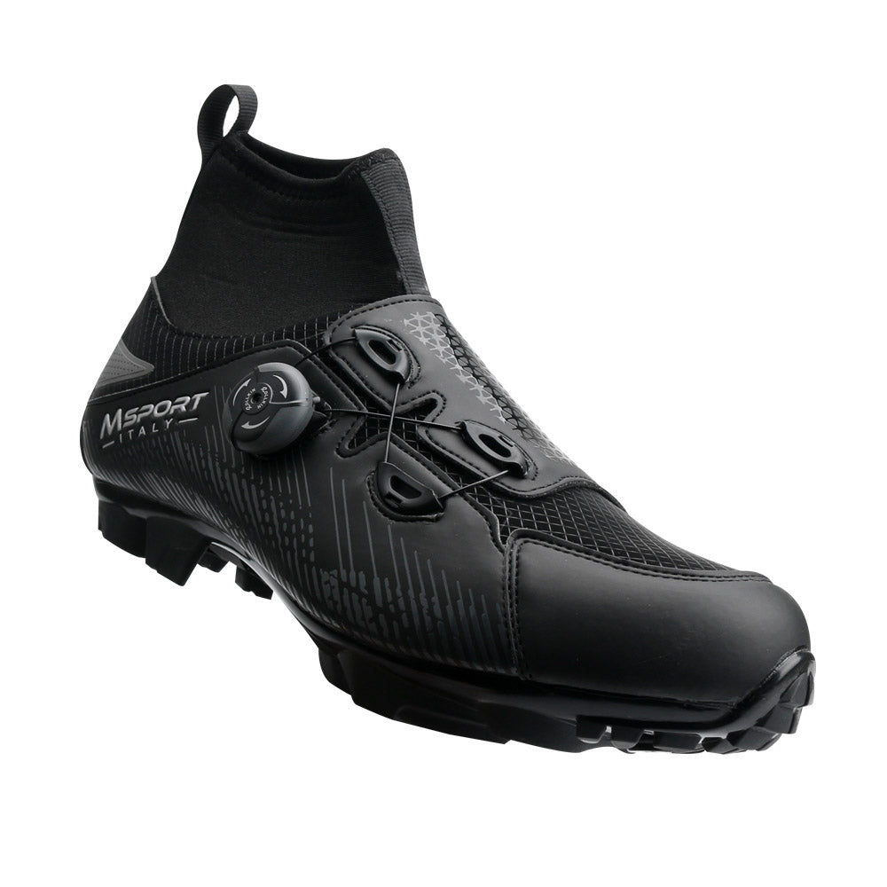 Scarpe Ciclismo MTB Invernale Antiscivolo Antipioggia, Scarpe Mountain Bike Uomo/Donna Compatibile Pedali SPD