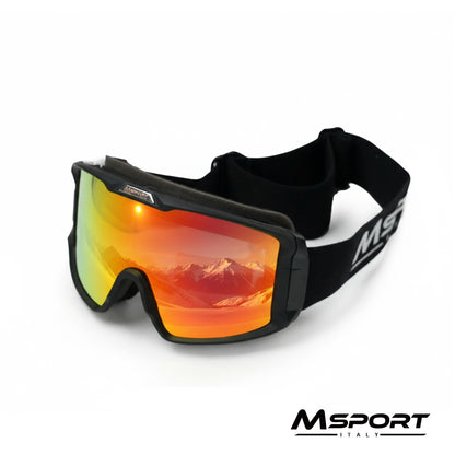 Maschera da Sci Antinebbia – Compatibile con Occhiali da Vista (OTG), Protezione UV400 e Visione Chiara per Sci e Snowboard